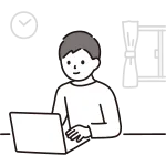 Remote Work Male SVG Icon